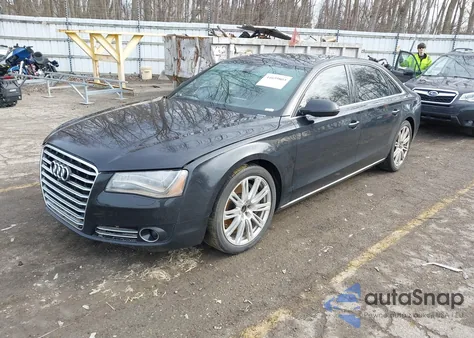 2013 Audi A8 L 4.0T из США, поврежденный, VIN WAUR2AFD2DN016725